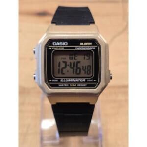 Casio W217HM-9AV, Chronograph Watch, Black Resin Band, Alarm, Illuminator